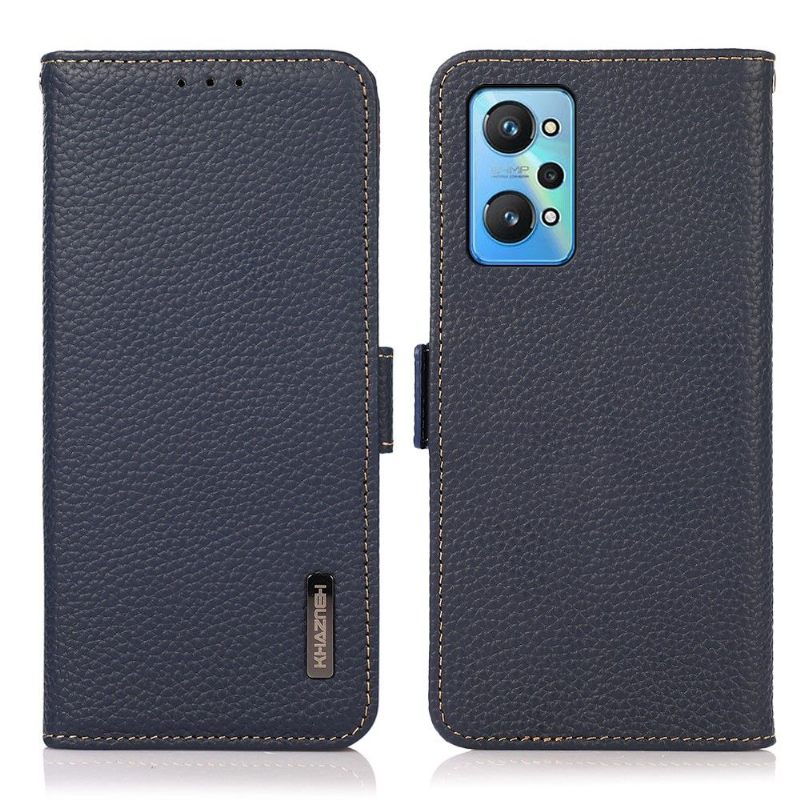 Leren Hoesje voor Realme GT Neo 3T / Neo 2 Bescherming Khazneh Glanzend Glanzend Leer