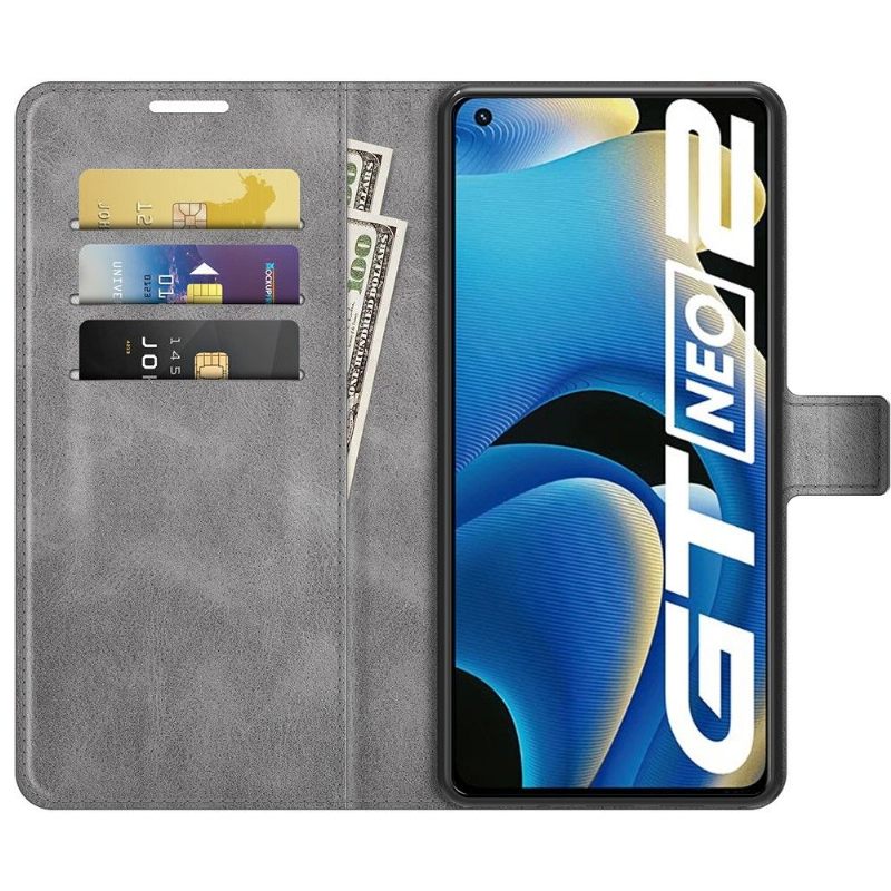 Leren Hoesje voor Realme GT Neo 3T / Neo 2 Bescherming Portemonnee Leren Leerstijl