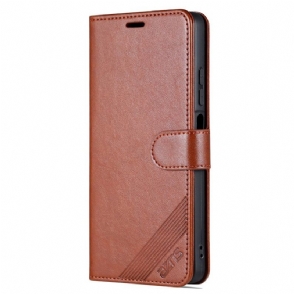 Leren Hoesje voor Xiaomi Redmi Note 12 Pro Leer-effect