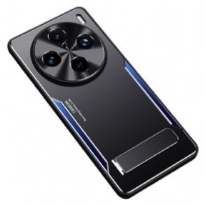 Case Hoesje Vivo X100 Pro Telefoonhoesje Metaaleffect Met Standaard
