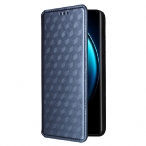 Folio-hoesje Vivo X100 Pro Telefoonhoesje Diamantpatroon