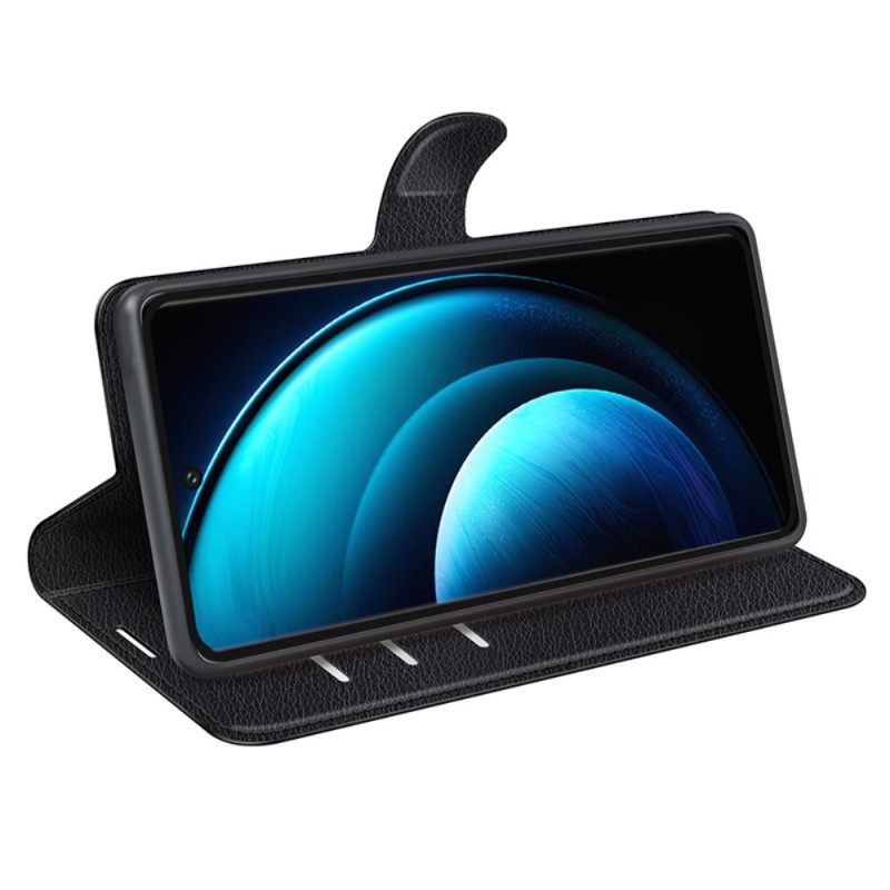 Folio-hoesje Vivo X100 Pro Telefoonhoesje Lychee Kunstleer