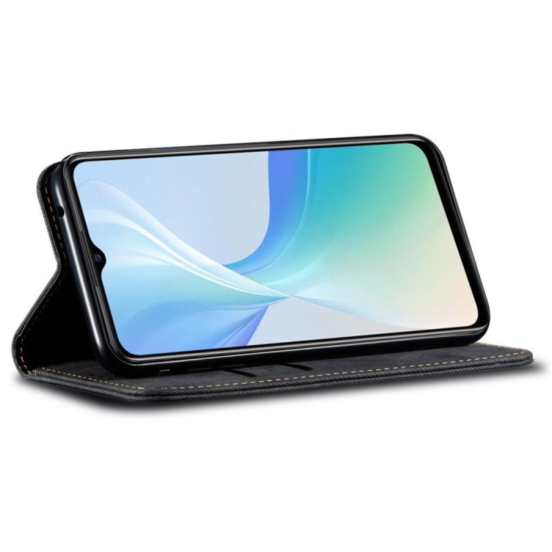 Folio-hoesje Voor Vivo X100 Pro Denim Textuur