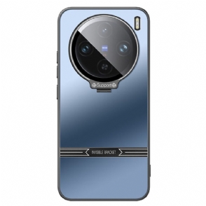 Hoesje Vivo X100 Pro Camerabescherming En Geïntegreerde Standaard