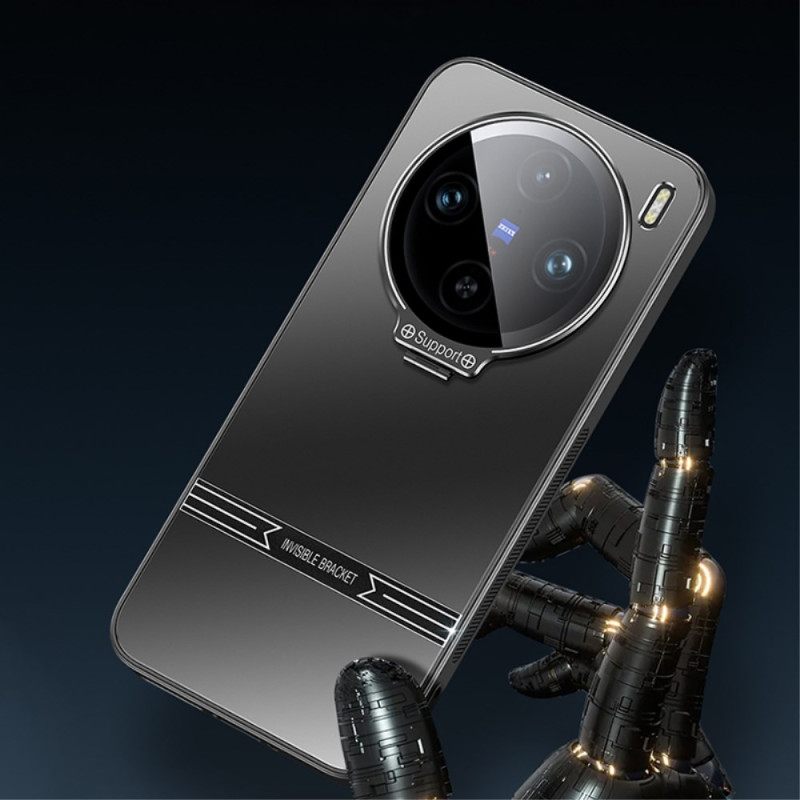 Hoesje Vivo X100 Pro Camerabescherming En Geïntegreerde Standaard