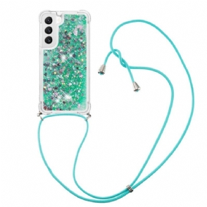 Hoesje voor Samsung Galaxy S23 5G Pailletten Met Trekkoord