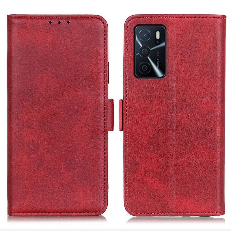 Cover voor Oppo A16 / A16s Portemonnee Leren Mat Kunstleer