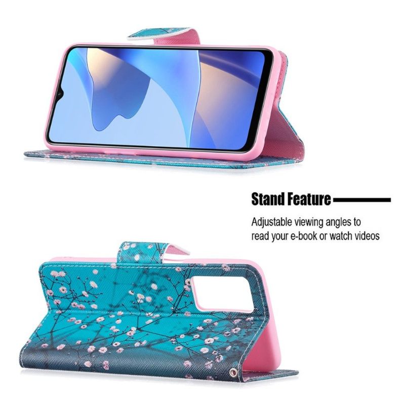 Folio-hoesje voor Oppo A16 / A16s Anti-fall Bloeiende Takken