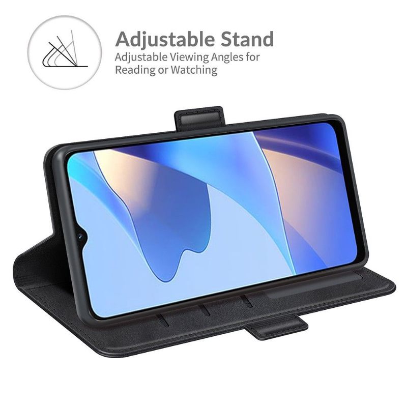 Folio-hoesje voor Oppo A16 / A16s Anti-fall Portemonnee Leren Leerstijl