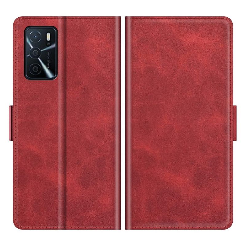 Folio-hoesje voor Oppo A16 / A16s Anti-fall Portemonnee Leren Leerstijl