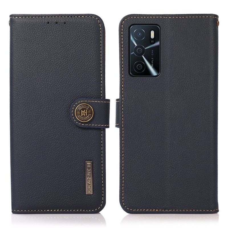 Folio-hoesje voor Oppo A16 / A16s Khazneh Klassiek Leer