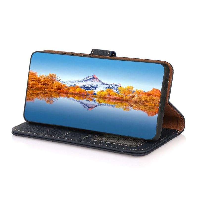 Folio-hoesje voor Oppo A16 / A16s Khazneh Klassiek Leer