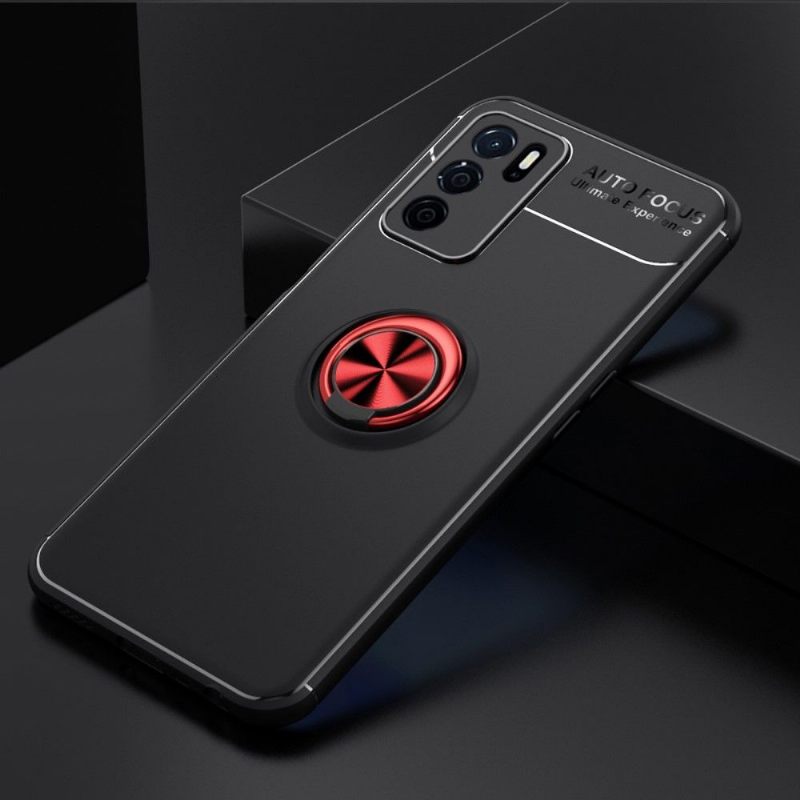 Hoesje voor Oppo A16 / A16s Siliconen Met Roterende Ondersteuning