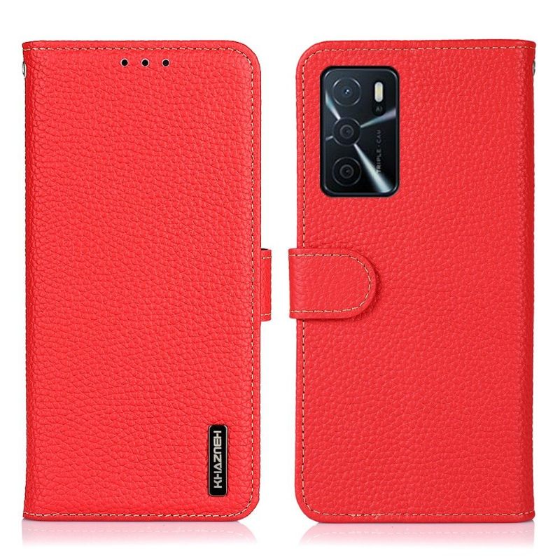 Leren Hoesje voor Oppo A16 / A16s Bescherming Khazneh Generfd Leer
