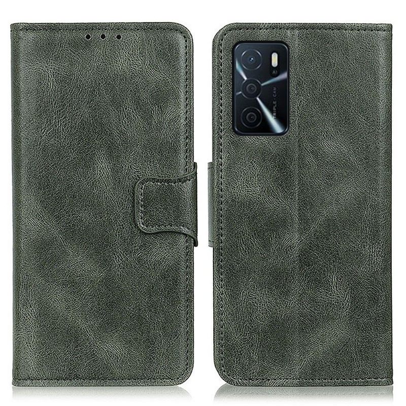Leren Hoesje voor Oppo A16 / A16s Folio-hoesje Faux Leather Folio Stand Functie