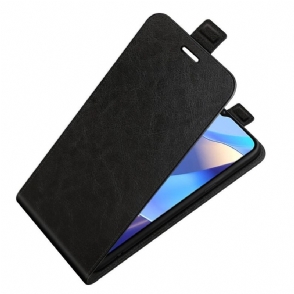 Leren Hoesje voor Oppo A16 / A16s Folio-hoesje Verticaal Kunstleer