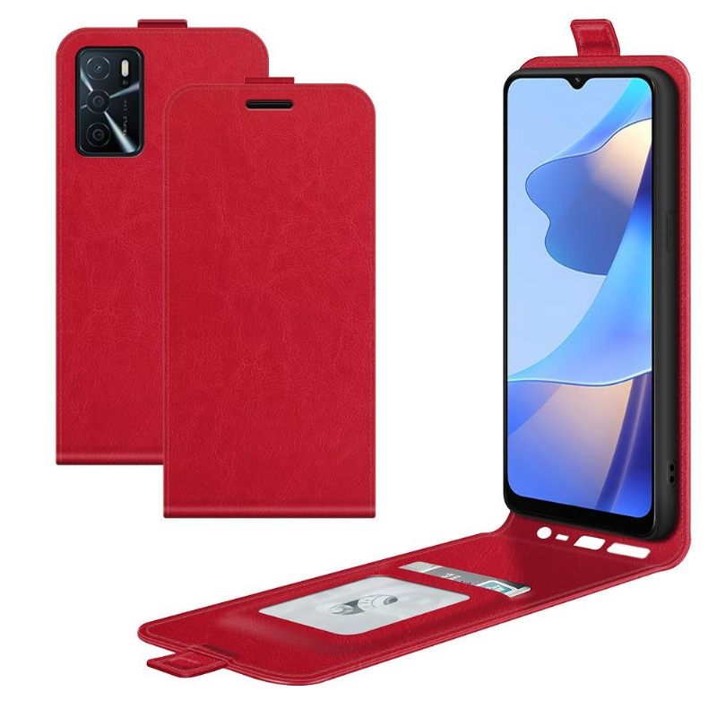 Leren Hoesje voor Oppo A16 / A16s Folio-hoesje Verticaal Kunstleer