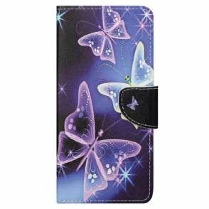 Folio-hoesje voor Samsung Galaxy S23 Ultra 5G Sublieme Vlinders