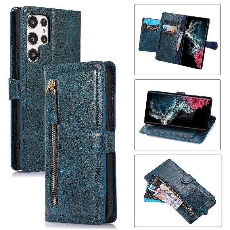 Folio-hoesje voor Samsung Galaxy S23 Ultra 5G Vintage Portemonnee