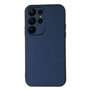 Hoesje voor Samsung Galaxy S23 Ultra 5G Klassieke Koolstofvezel