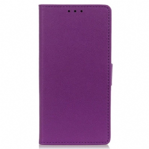Folio-hoesje voor iPhone 14 Pro Max Klassiek Kunstleer