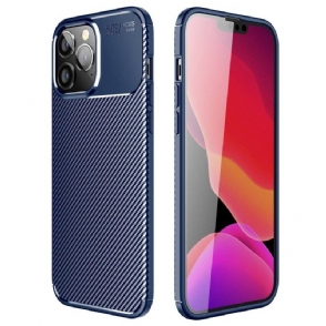 Hoesje voor iPhone 14 Pro Max Flexibele Koolstofvezel