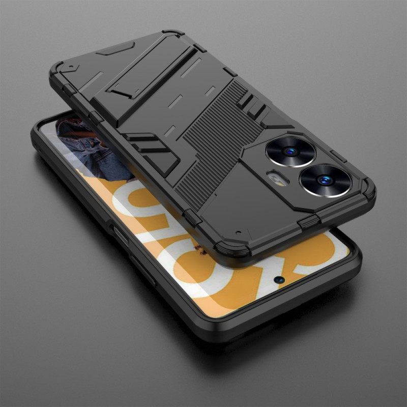 Cover Hoesje Realme C55 Telefoonhoesje Verwijderbare Handsfree Standaard Met Twee Standen