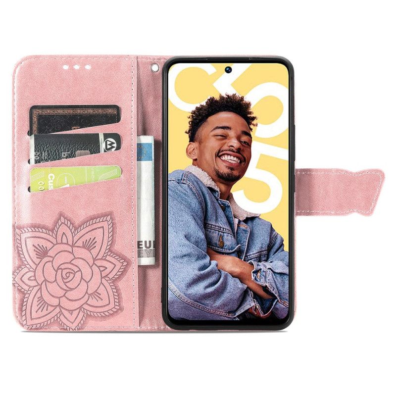 Folio-hoesje Realme C55 Telefoonhoesje Barok Vlinderbandje