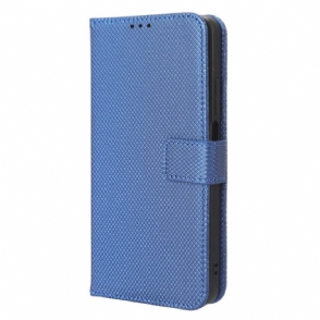 Folio-hoesje Realme C55 Telefoonhoesje Portemonnee Met Bandje En Textuur