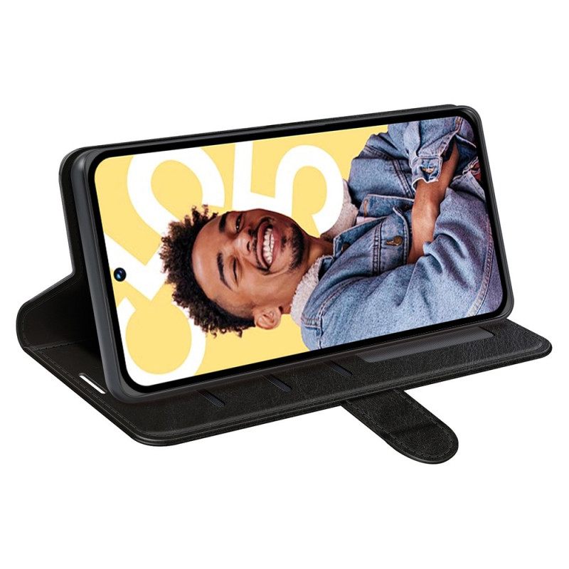 Folio-hoesje Realme C55 Telefoonhoesje Vintage Imitatieleer