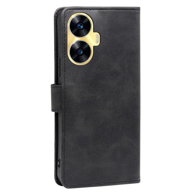Folio-hoesje Realme C55 Vintage Textuur