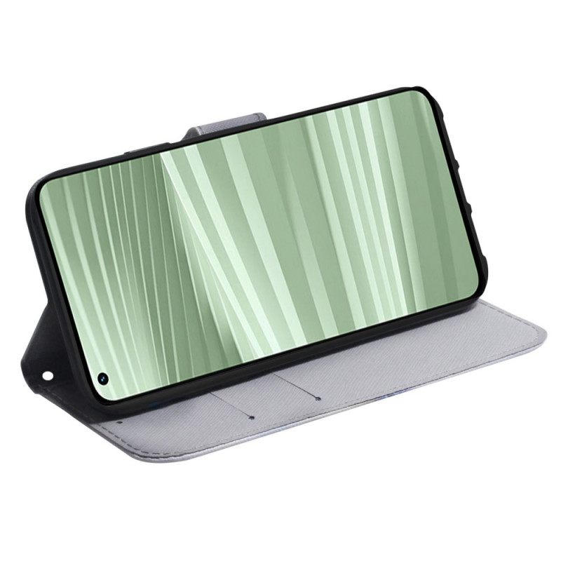 Leren Hoesje Realme C55 Aquarel Wolf