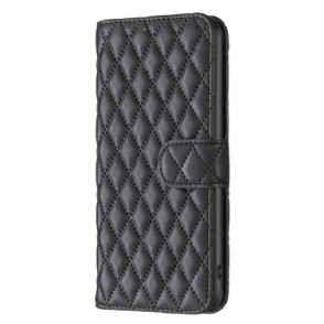 Leren Hoesje Realme C55 Gewatteerde Binfen-kleur