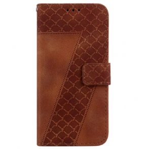 Leren Hoesje Realme C55 Model 7 Met Bandje Bescherming Hoesje