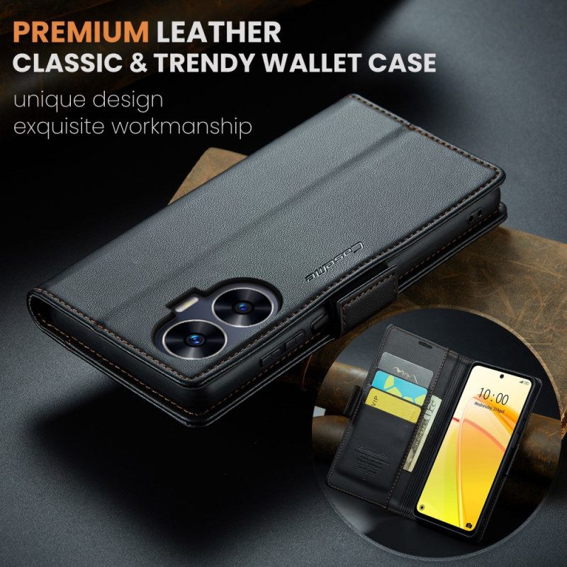 Leren Hoesje Voor Realme C55 Caseme Rfid-blokkering