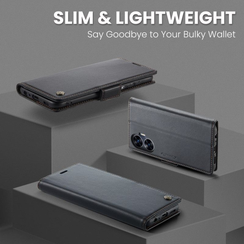 Leren Hoesje Voor Realme C55 Caseme Rfid-blokkering