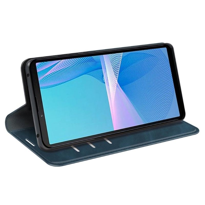 Case voor Sony Xperia 10 IV Bescherming Kunstleer Stand Functie