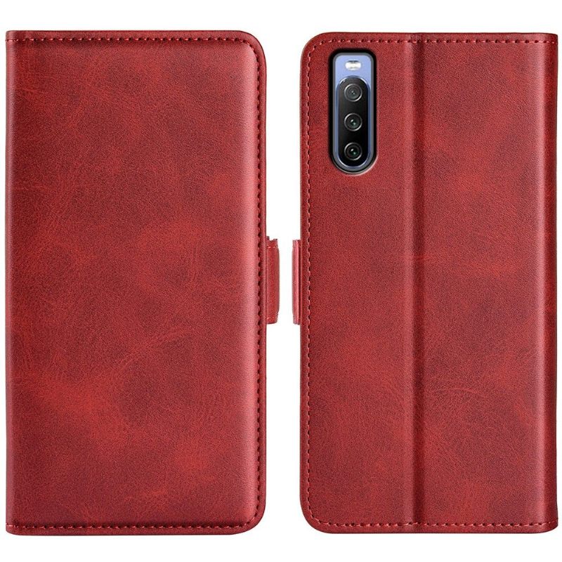 Cover voor Sony Xperia 10 IV Portemonnee Mat Faux Lederen Cover