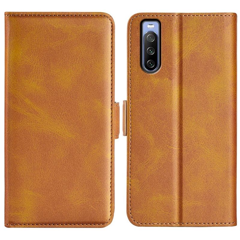 Cover voor Sony Xperia 10 IV Portemonnee Mat Faux Lederen Cover