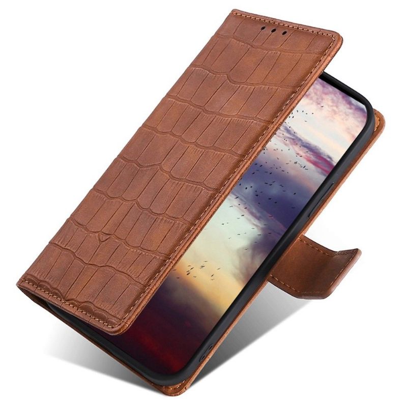 Folio-hoesje voor Sony Xperia 10 IV Ana Imitatieleer Croco Skin Effect