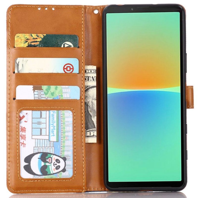 Folio-hoesje voor Sony Xperia 10 IV Canvaseffect Oxford