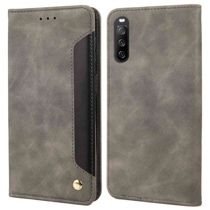 Folio-hoesje voor Sony Xperia 10 IV Kunstleer Business Folio