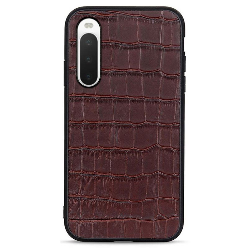 Hoesje voor Sony Xperia 10 IV Chique Croco Skin Look