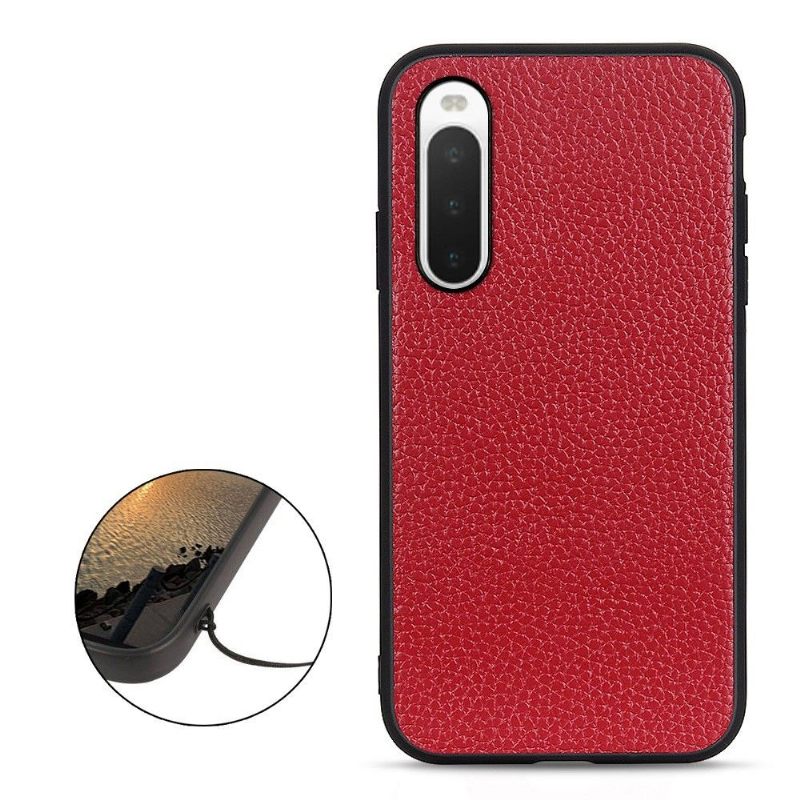 Hoesje voor Sony Xperia 10 IV Generfd Leer