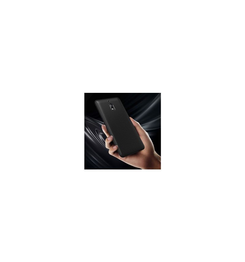 Hoesje voor Nokia 2.1 Armor Effect Siliconengel - Zwart