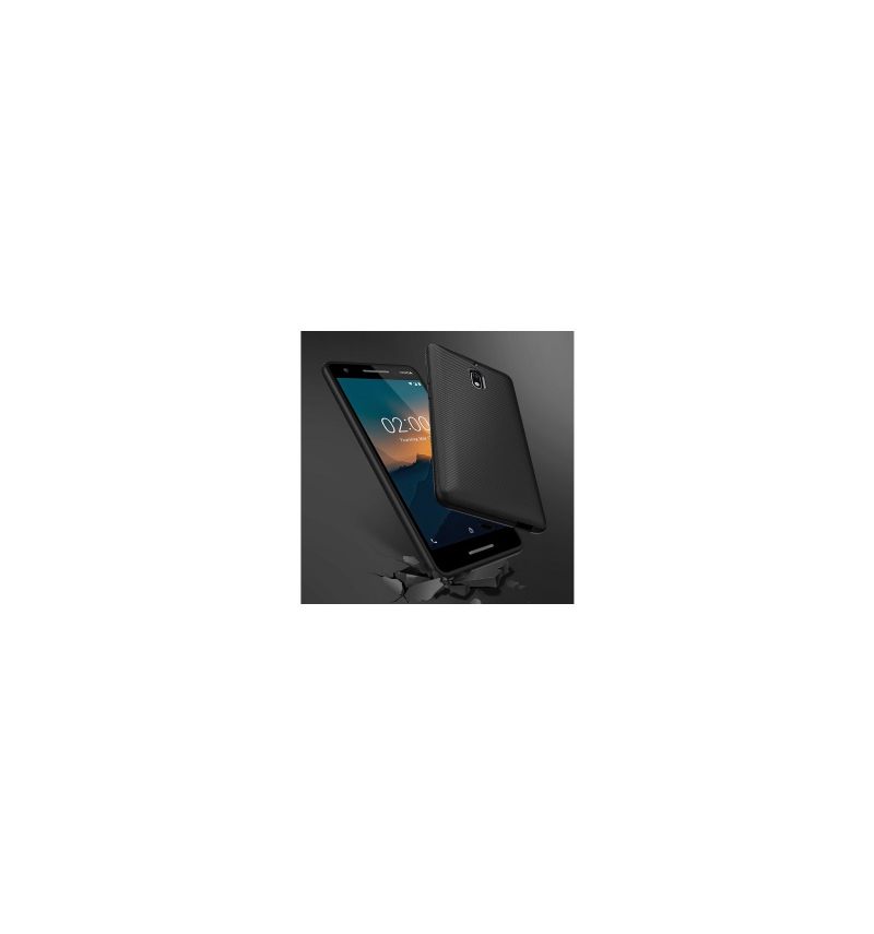 Hoesje voor Nokia 2.1 Armor Effect Siliconengel - Zwart