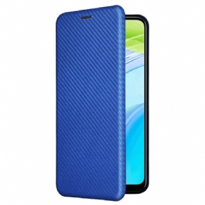Bescherming Hoesje voor Realme C30 Folio-hoesje Ringsteun Van Koolstofvezel