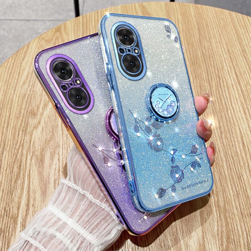 Case Hoesje Realme C67 Telefoonhoesje Ringhouder Met Strasssteentjes