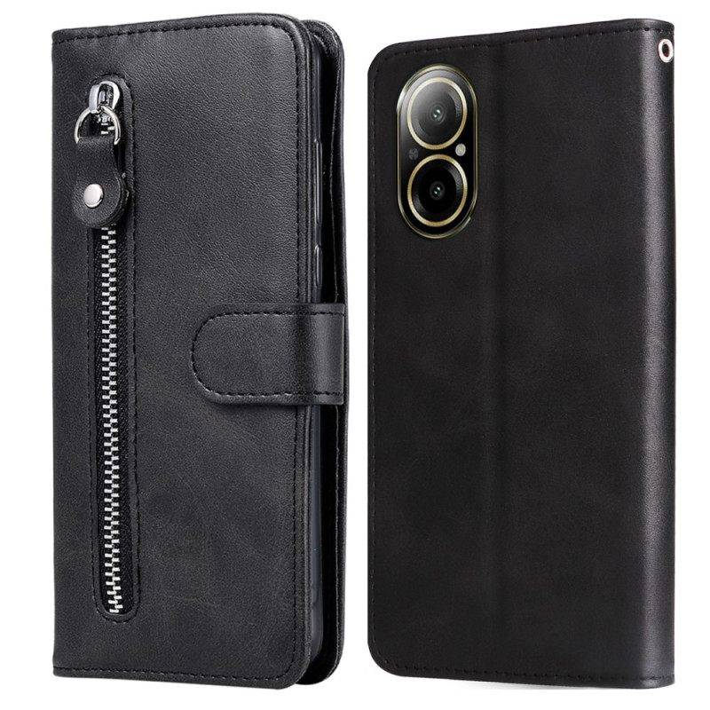 Flip Case Leren Realme C67 Portemonneetje Aan De Voorkant