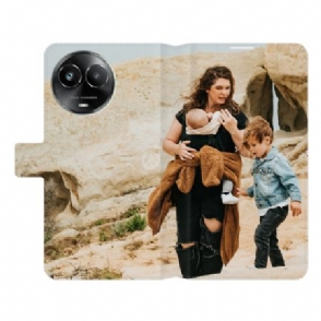 Folio-hoesje Realme C67 Telefoonhoesje Retro